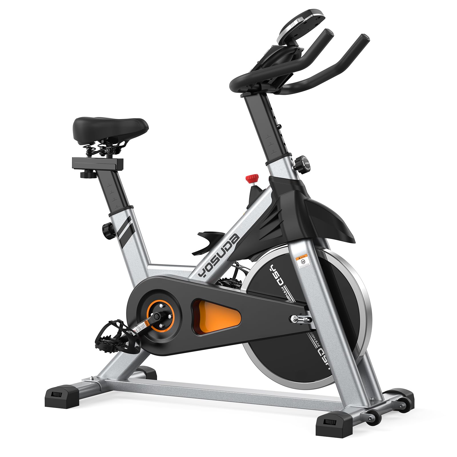 YOSUDA Magnetic Resistance Indoor Cycling Bike with Tablet Holder & Comfortable Seat Cushion - Quiet Brake System for Home Gym Workouts | Perfect for Cardio Training, Weight Loss & Apartment Fitness