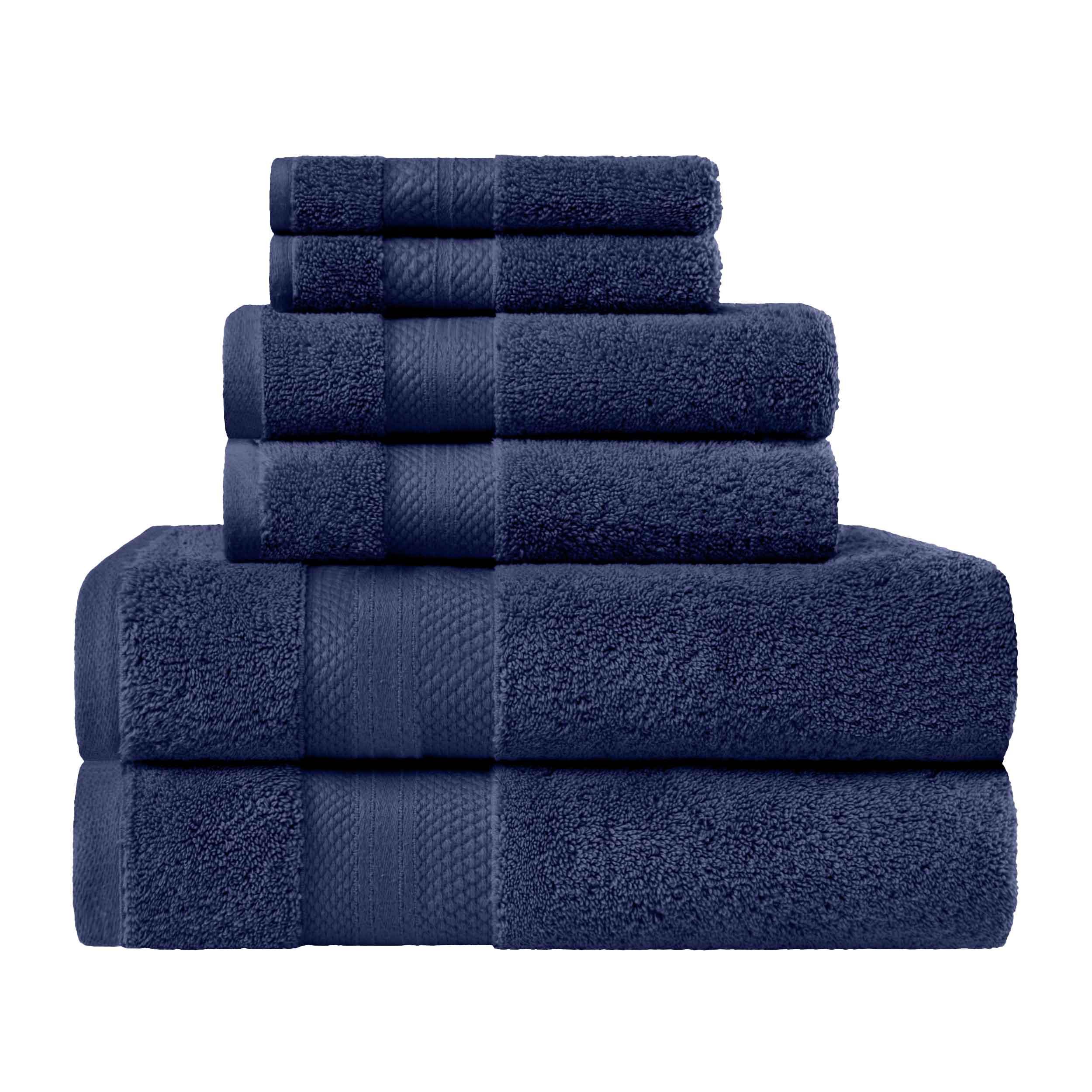 Premium 6-Piece Turkish Cotton Towel Set - Ultra Plush, Highly Absorbent Bath Towels for Spa, Gym & Luxury Home Use