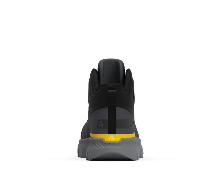 Intercept Mid Steel Toe Work Boots - Dark Grey Safety Shoes for Men, OSHA Compliant, Slip & Oil Resistant - Perfect for Construction, Warehouse & Industrial Work