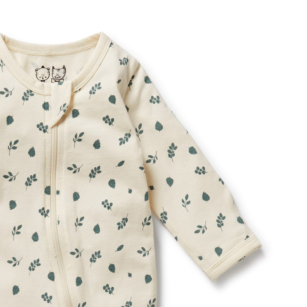 Organic Cotton Baby Zipsuit with Feet - Soft & Snug One-Piece Pajamas for Newborns & Toddlers - Perfect for Sleepwear, Playtime & Everyday Comfort