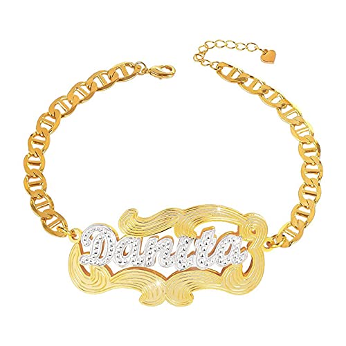 Double Plated Name Bracelet Style 813