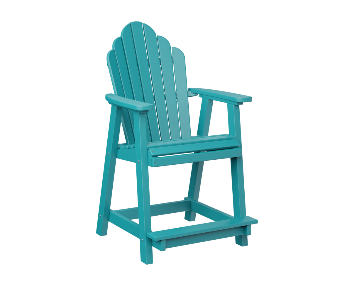 Berlin Gardens Cozi Back Counter Chair - Stylish & Comfortable Bar Stool for Kitchen Island, Breakfast Nook & Home Bar - Perfect for Indoor Dining & Entertaining