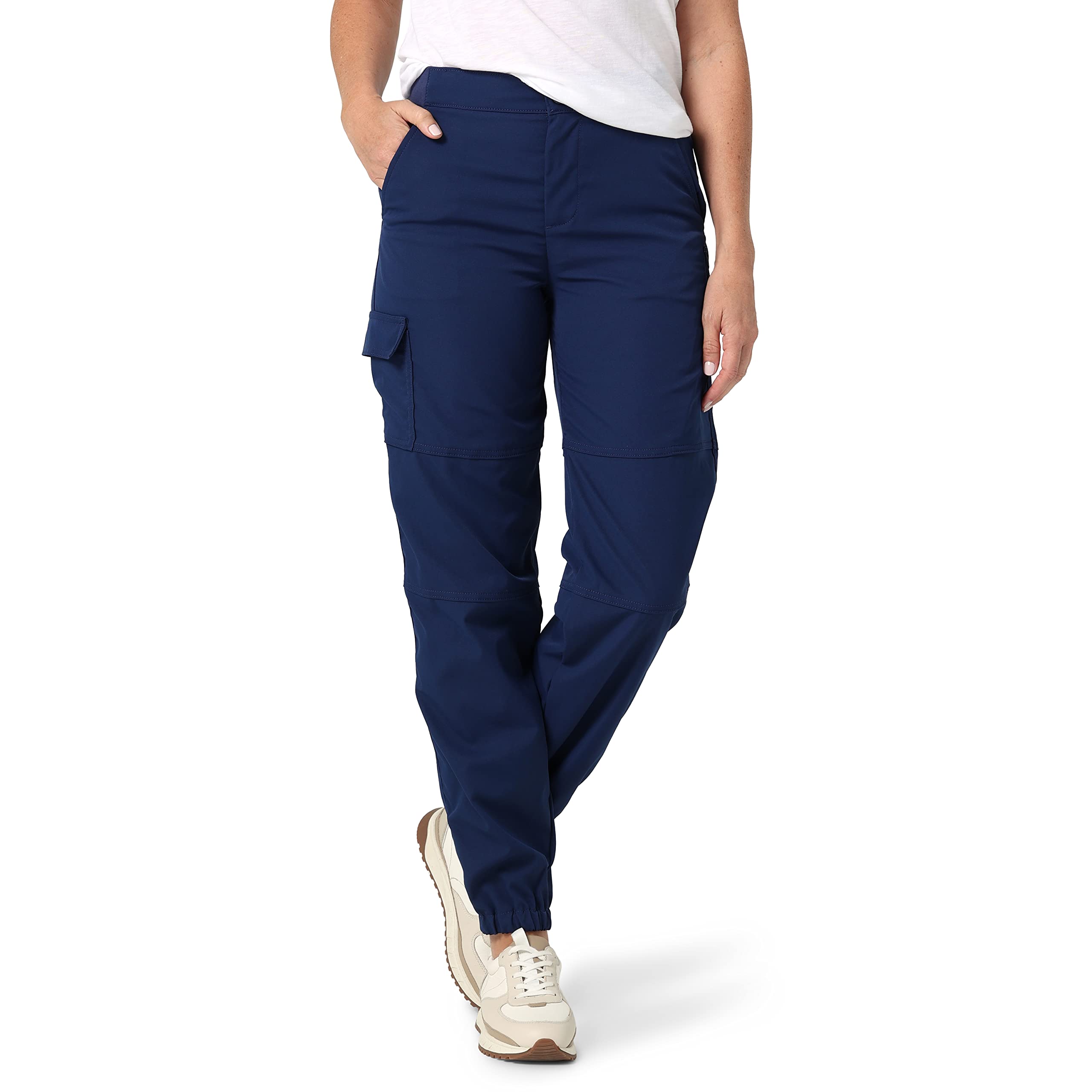 Lee Women's Flex to Go High Rise Pocket Cargo Jogger Pants - Comfortable Stretchy Workout & Lounge Pants for Running, Yoga, Travel & Everyday Wear