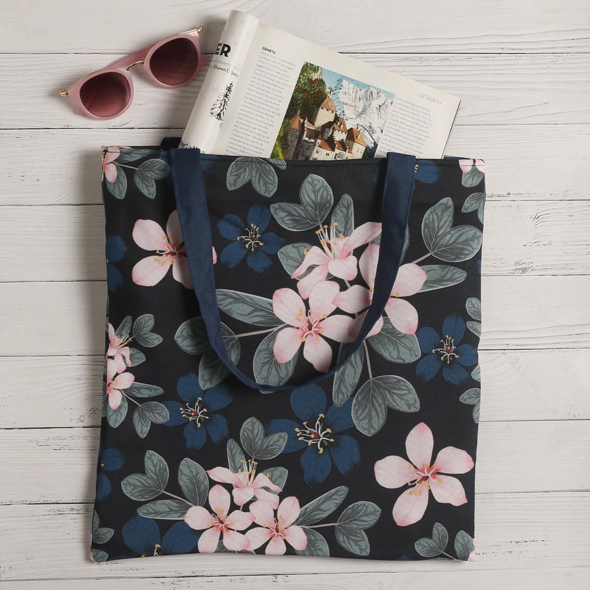 Eco-Friendly Cotton Canvas Tote Bags for Women - Durable & Stylish Reusable Shopping Bags - Perfect for Groceries, Beach Trips & Everyday Use | The Purple Tree