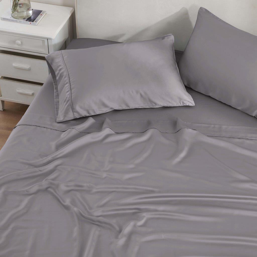 300 Thread Count Modal From Beechwood Extra Deep Pocket Sheet Set - Ultra Soft & Breathable Bedding for Queen/King Size Mattresses - Perfect for Luxury Hotels, Guest Rooms & Master Bedrooms