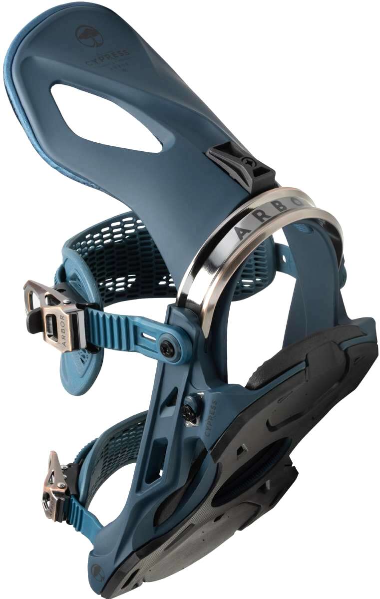 **2023 Arbor Cypress Snowboard Bindings - Lightweight & Durable for All-Mountain Riding - Perfect for Freestyle, Powder & Park Performance**