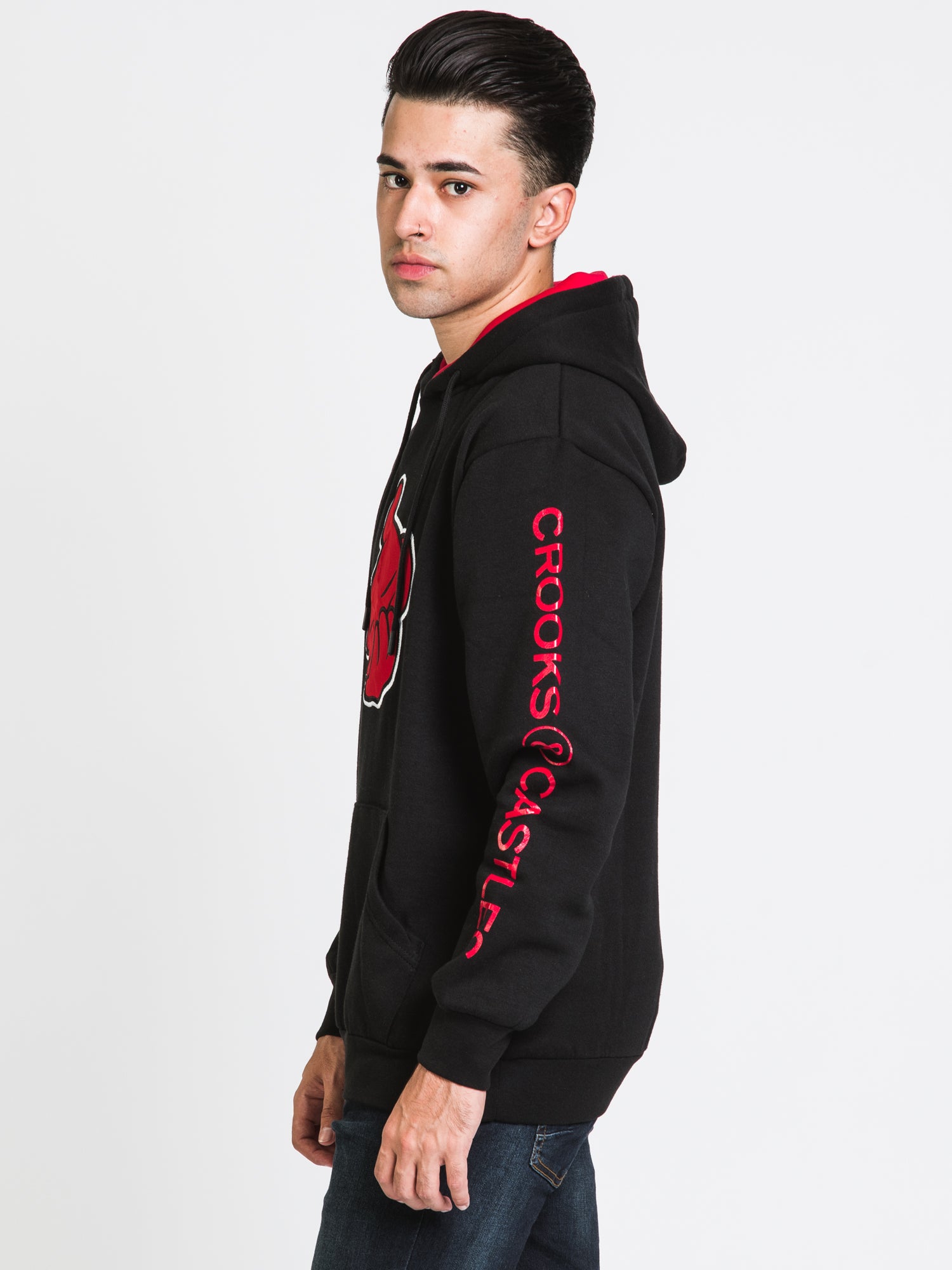 Crooks & Castles Air Gun Pullover Hoodie - Men's Streetwear Sweatshirt for Casual Wear & Urban Fashion | Clearance Sale