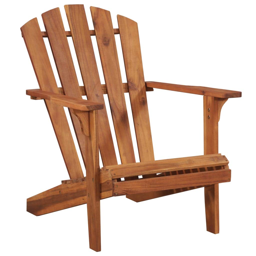 Portable Outdoor Chairs - Solid Acacia Wood Folding Garden Chair, Patio Chaise Lounge for Backyard, Camping & Beach - Comfortable Gardening & Relaxation Furniture