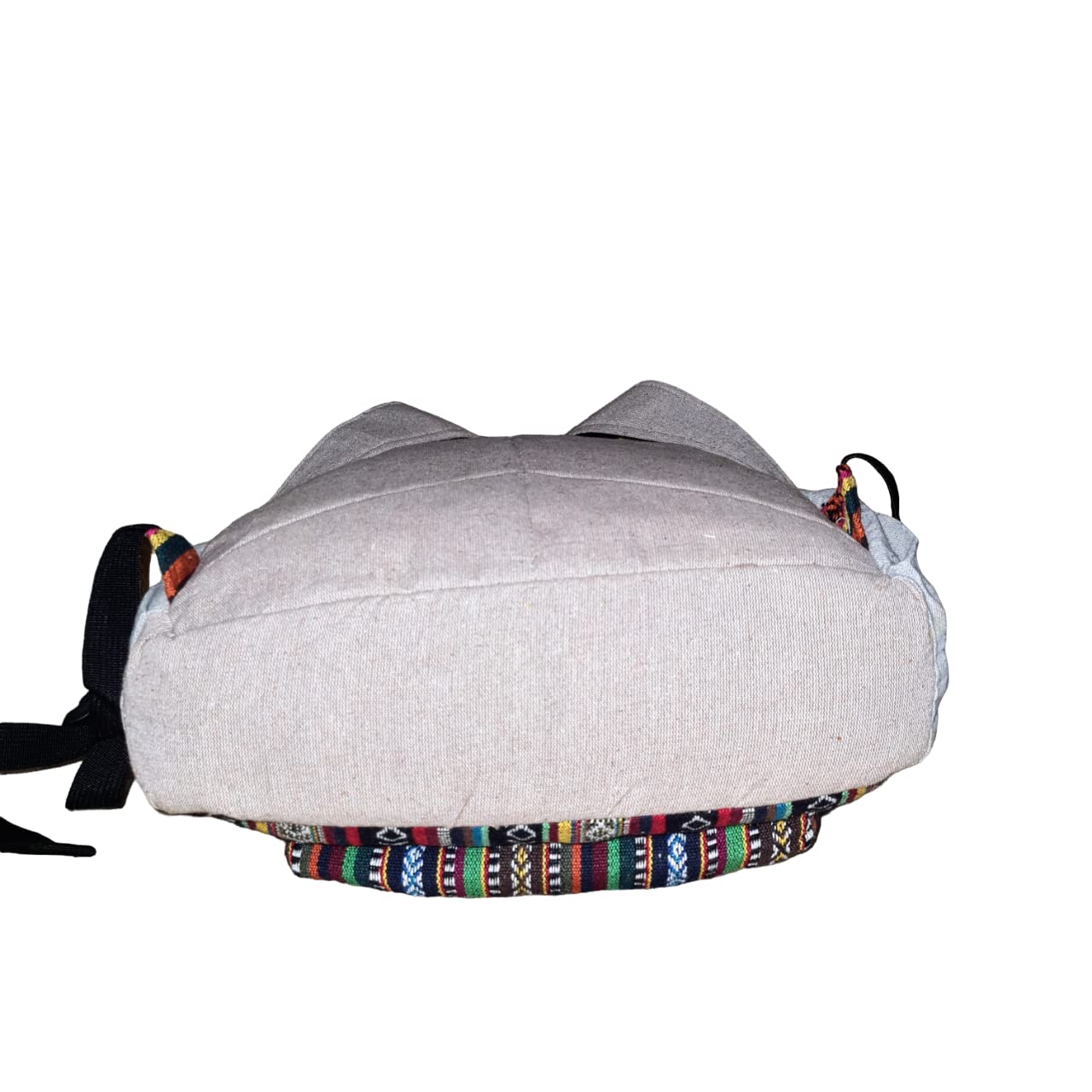 Eddika Natural Vegan Large Hemp Backpack - Eco-Friendly Himalayan Style Backpack for Men, Women, Boys & Girls - Perfect for Festivals, Hiking, Travel & Everyday Use