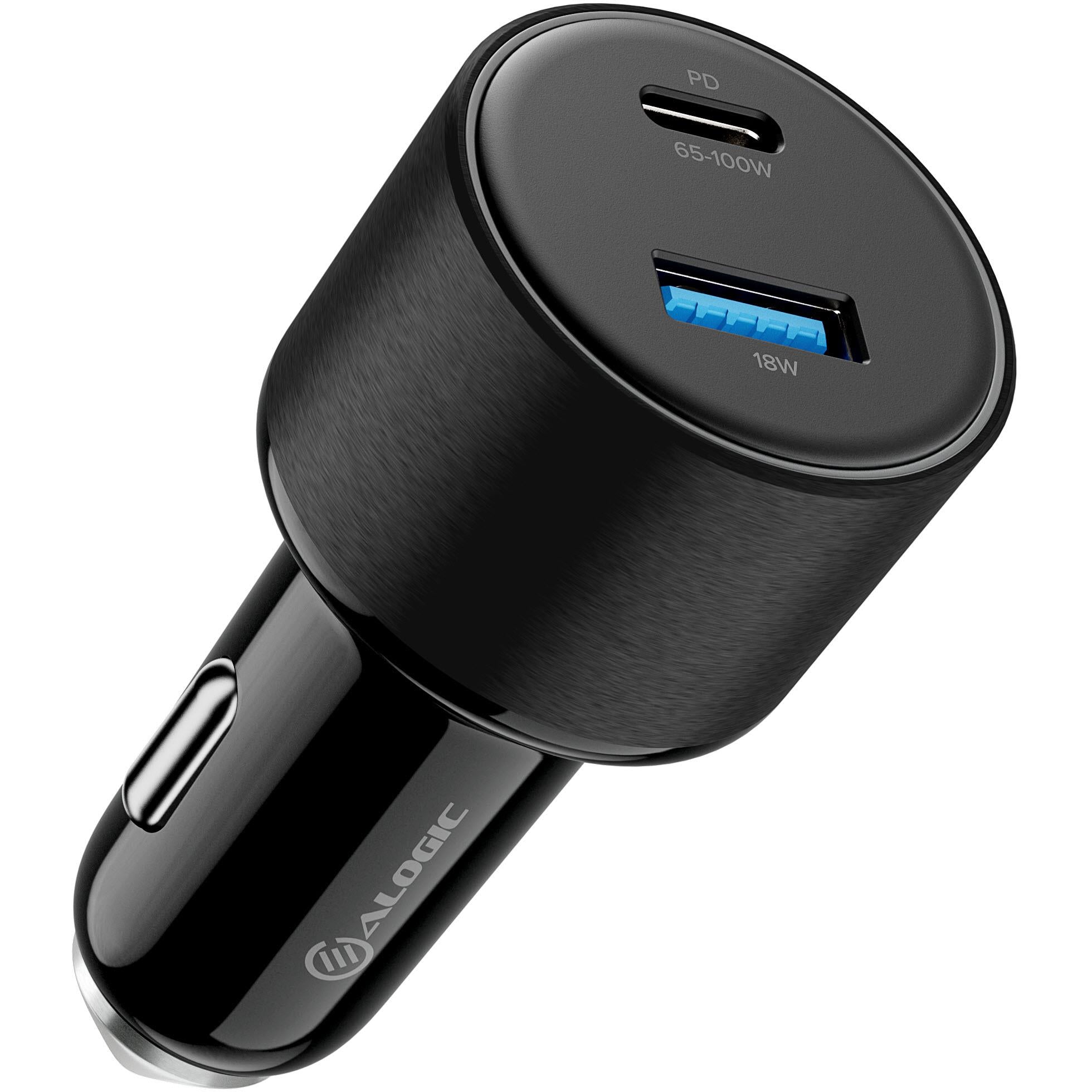 ALOGIC 100W USB C Car Charger Fast Charging Adapter - Power Up Your Phone, Tablet & Laptop on Road Trips & Commutes