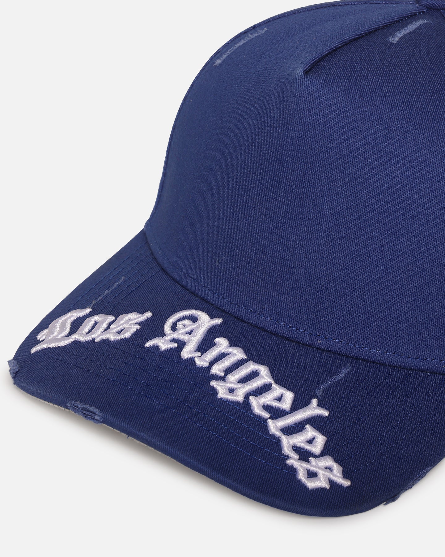 47 Brand Los Angeles Dodgers 'Destruct Gothic Visor' 47 Offside Strapback Snapback Hat - Royal/Royal - Adjustable Baseball Cap for Men & Women - Perfect for Games, Outdoor Sports & Casual Wear