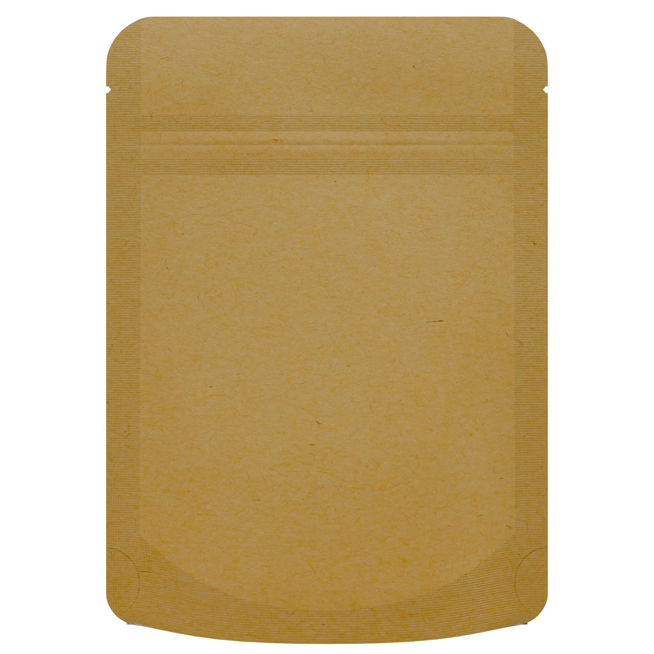 Premium Mylar Barrier Bags with Zipper & Heat Seal - 1000 Pack (Kraft/Clear, 1/8oz - 3.62