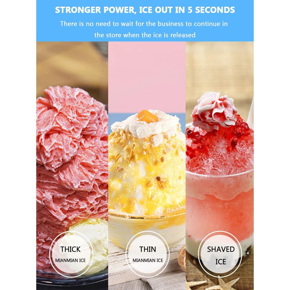Commercial Smoothie Machine & Slush Maker - Electric Ice Shaver & Crusher for Snow Cones, Cocktails, Smoothies - Perfect for Restaurants, Cafes, and Home Bars