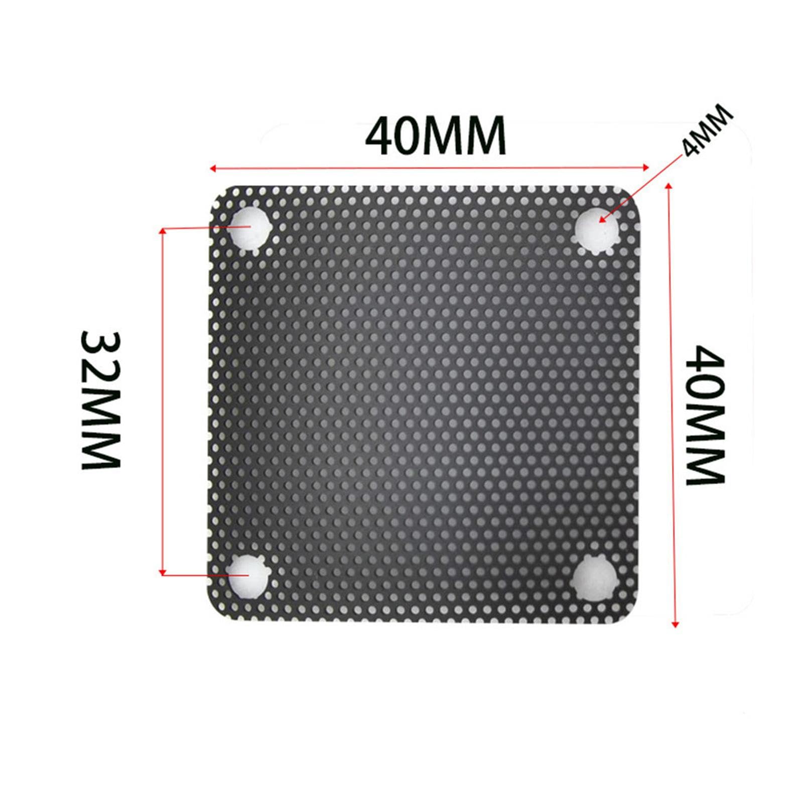 ZEZEFUFU 20 Pack 40mm PC Fan Dust Filters - Mesh Cover for Computer Case Cooling Fans | Dust Protection for Gaming PC, CPU Cooler & Electronics