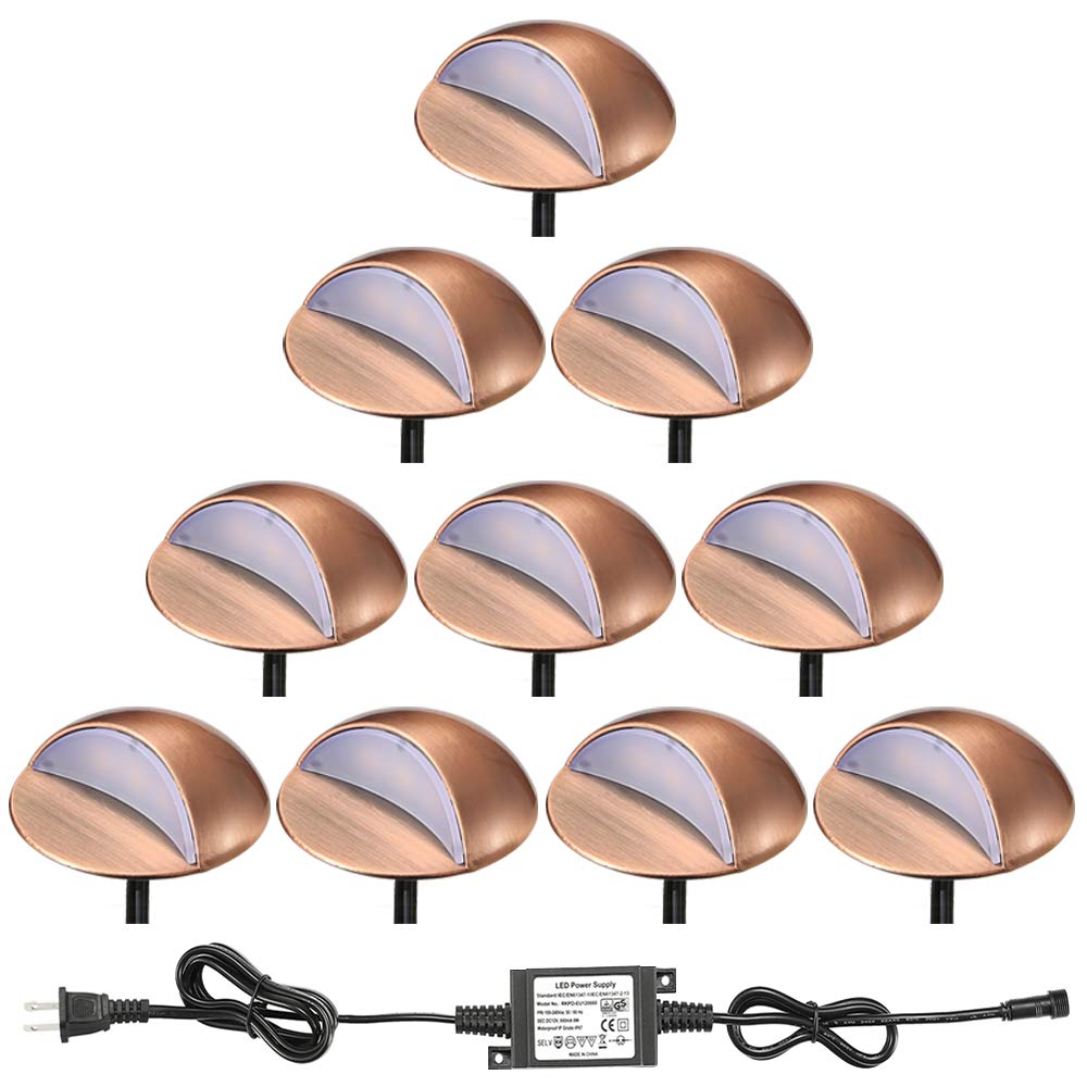 FVTLED 10-Pack Low Voltage LED Deck Lights - 1.97