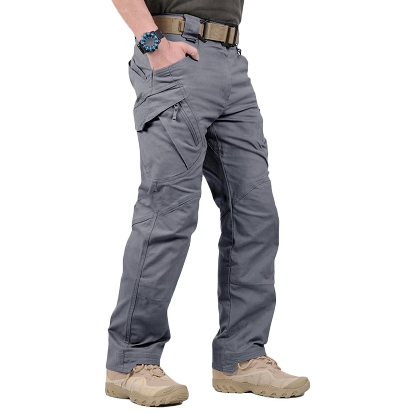 Waterproof Men's Hiking Pants - Tactical Outdoor Cargo Pants with Multiple Pockets for Camping, Hunting & Workwear | Durable Work Pants for Adventure & Outdoor Activities