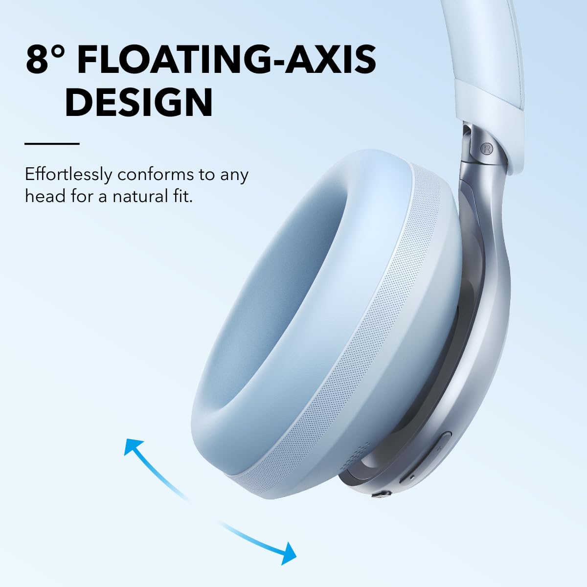Soundcore by Anker Space One Active Noise Cancelling Headphones - 40H Playtime, 2X Stronger Voice Reduction, LDAC Hi-Res Audio, Bluetooth 5.3 - Perfect for Travel, Work & Home Office Use
