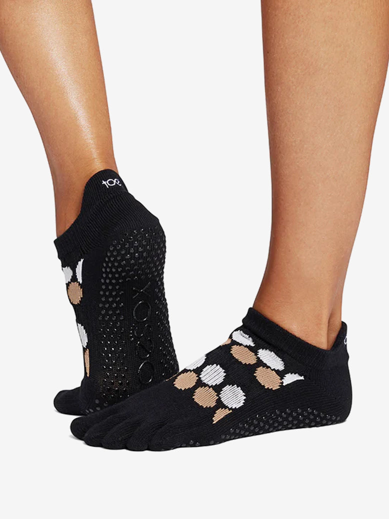 ToeSox Full Toe Low Rise Grip Socks for Yoga, Pilates & Barre - Non-Slip Workout Socks with Arch Support - Ideal for Dance, Fitness & Studio Classes