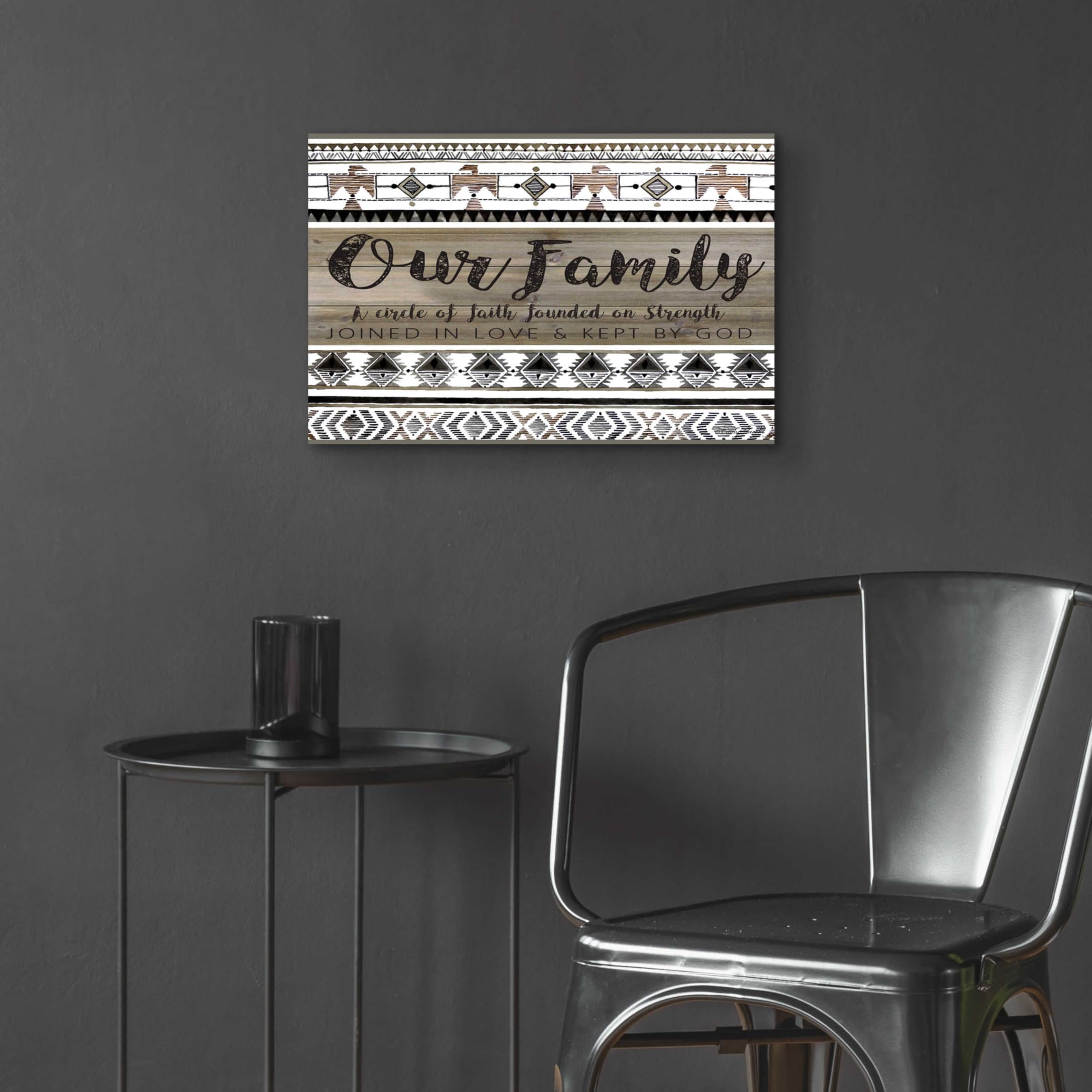 Epic 'Our Family' Acrylic Glass Wall Art by Cindy Jacobs - 24x16 Inches Modern Home Decor for Living Room, Bedroom & Office