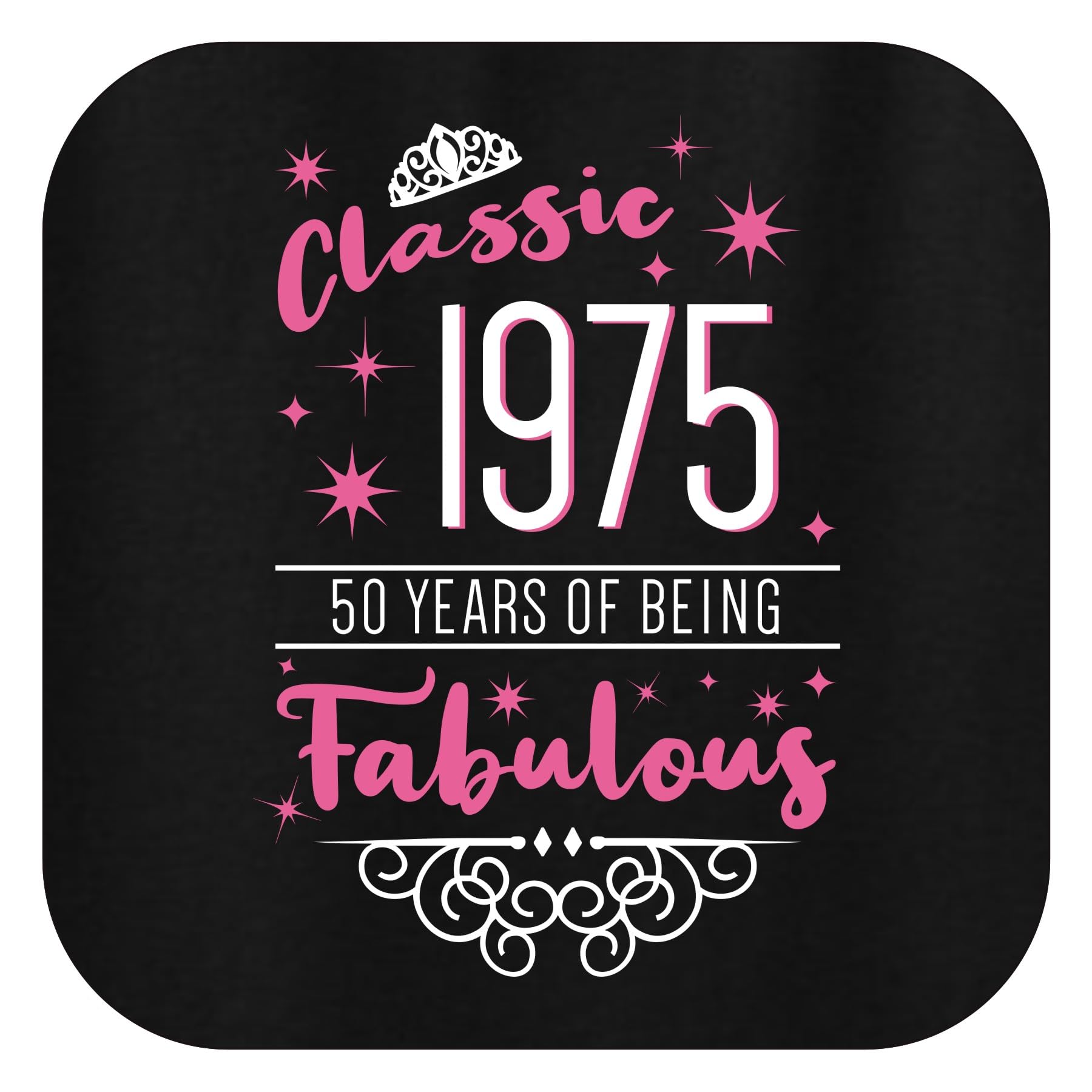 50th Birthday T-Shirt for Women & Men - Classic Milestone Year '50 Years Fabulous' Long Sleeve Cotton Tee - Perfect for Birthday Parties, Anniversary Gifts & Celebrations