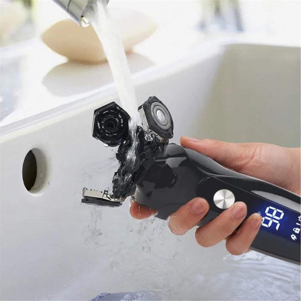 Electric Shaver for Men - USB Rechargeable Beard Trimmer with Fast Charging Lithium Battery - Perfect for Travel, Gym & Daily Grooming