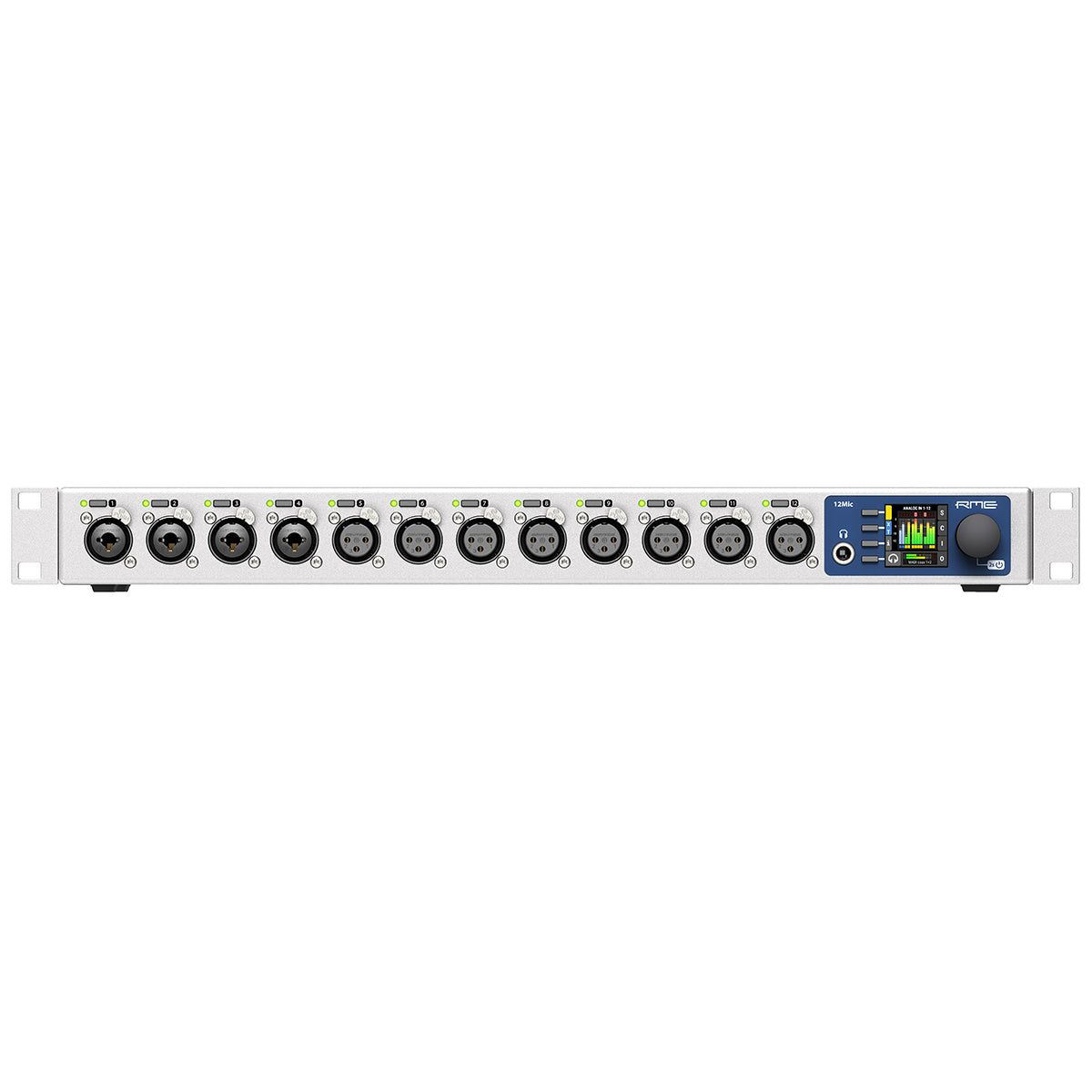 RME 12Mic D Professional 12-Channel Microphone Preamplifier with Dante, ADAT & MADI Connectivity - Perfect for Studio Recording, Live Sound & Broadcast