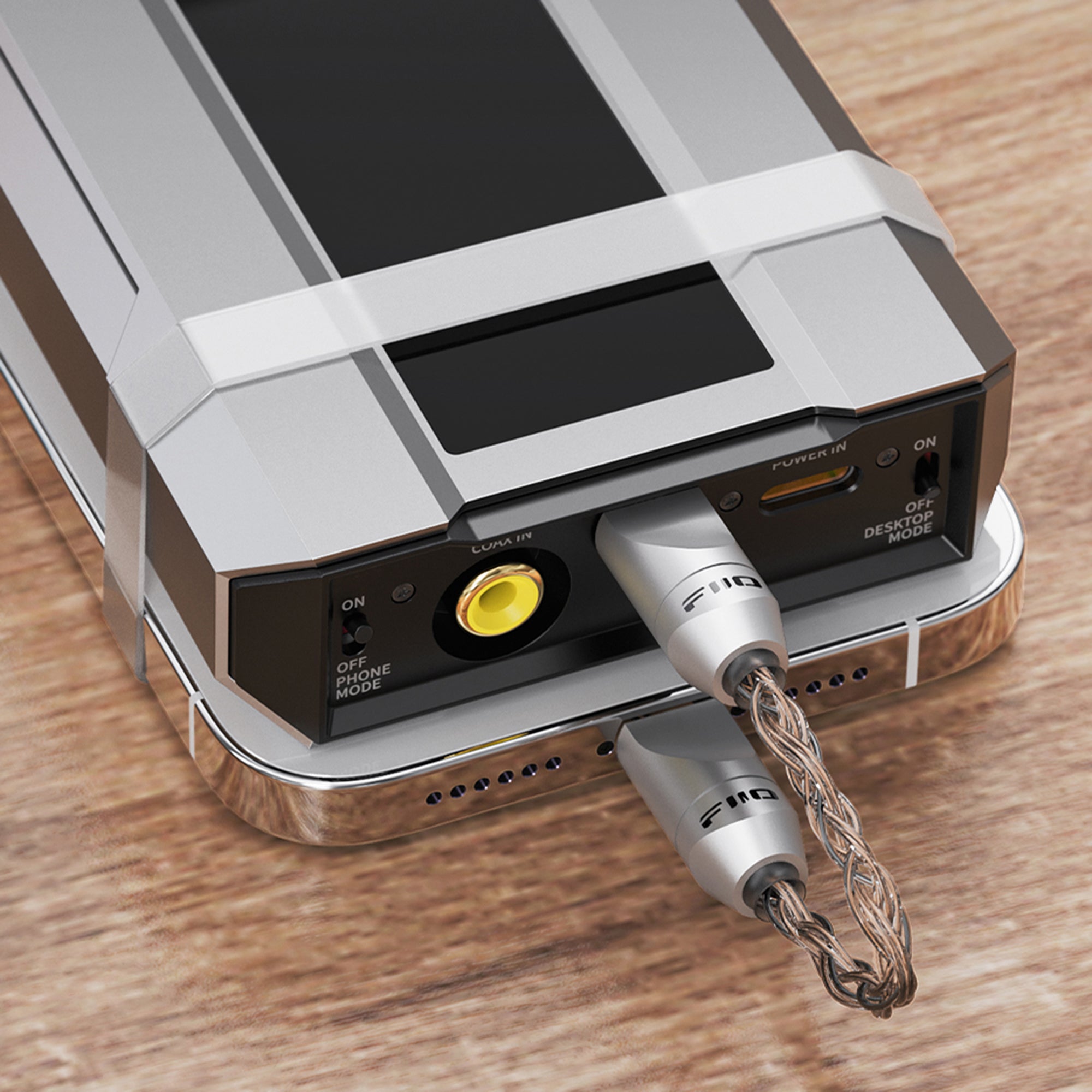 FiiO LINK USB C to USB C OTG Cable - High-Speed Digital Audio Transfer for Smartphones, DACs & Headphone Amps - Perfect for Music Streaming & Hi-Fi Listening