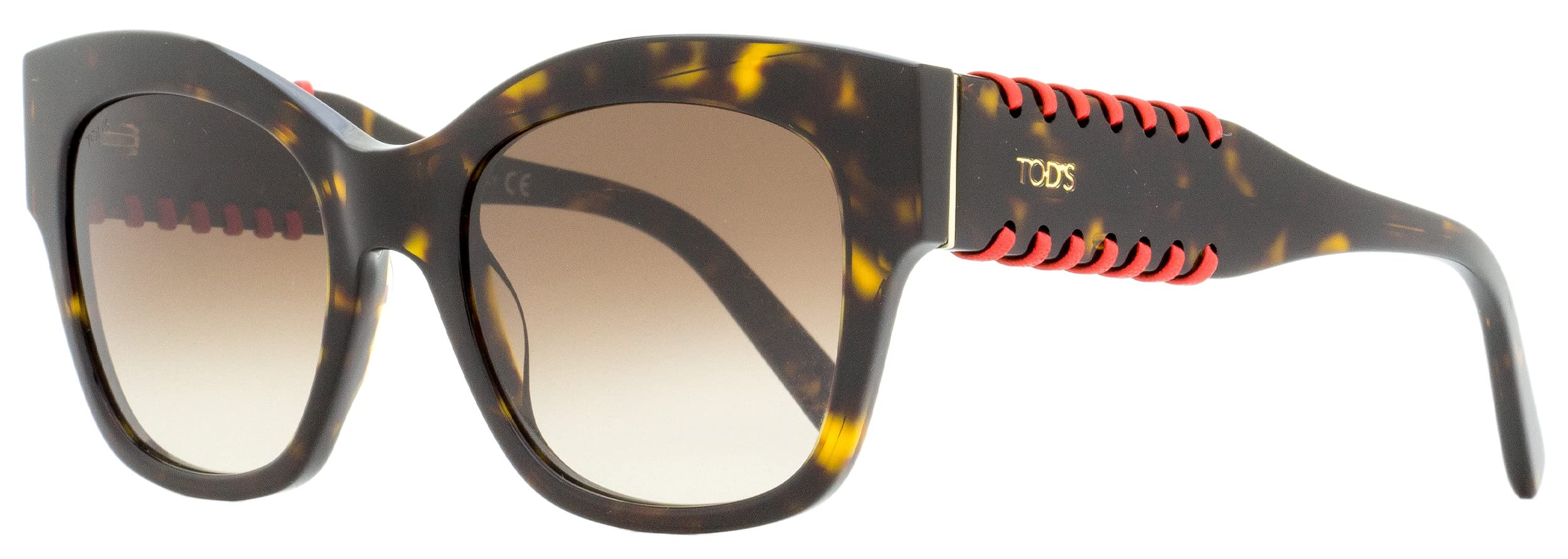 Tod's Gradient Brown Butterfly Women's Sunglasses TO0193 52F 53 - Stylish UV Protection Shades for Outdoor Activities & Fashion