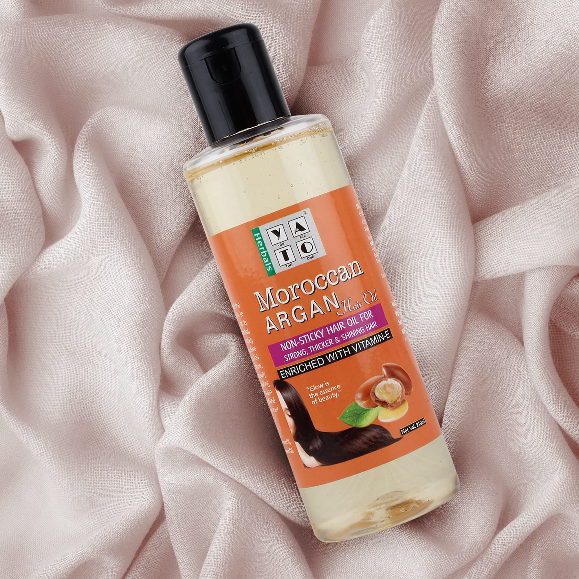 Yato Herbals Moroccan Argan Oil Hair Care Combo Set - 300ml Shampoo & 200ml Non-Sticky Hair Oil for Healthy Scalp & Shiny Hair - Sulfate-Free & Nourishing Treatment for Dry, Damaged Hair - Perfect for Daily Hair Care & Salon-Quality Results at Home
