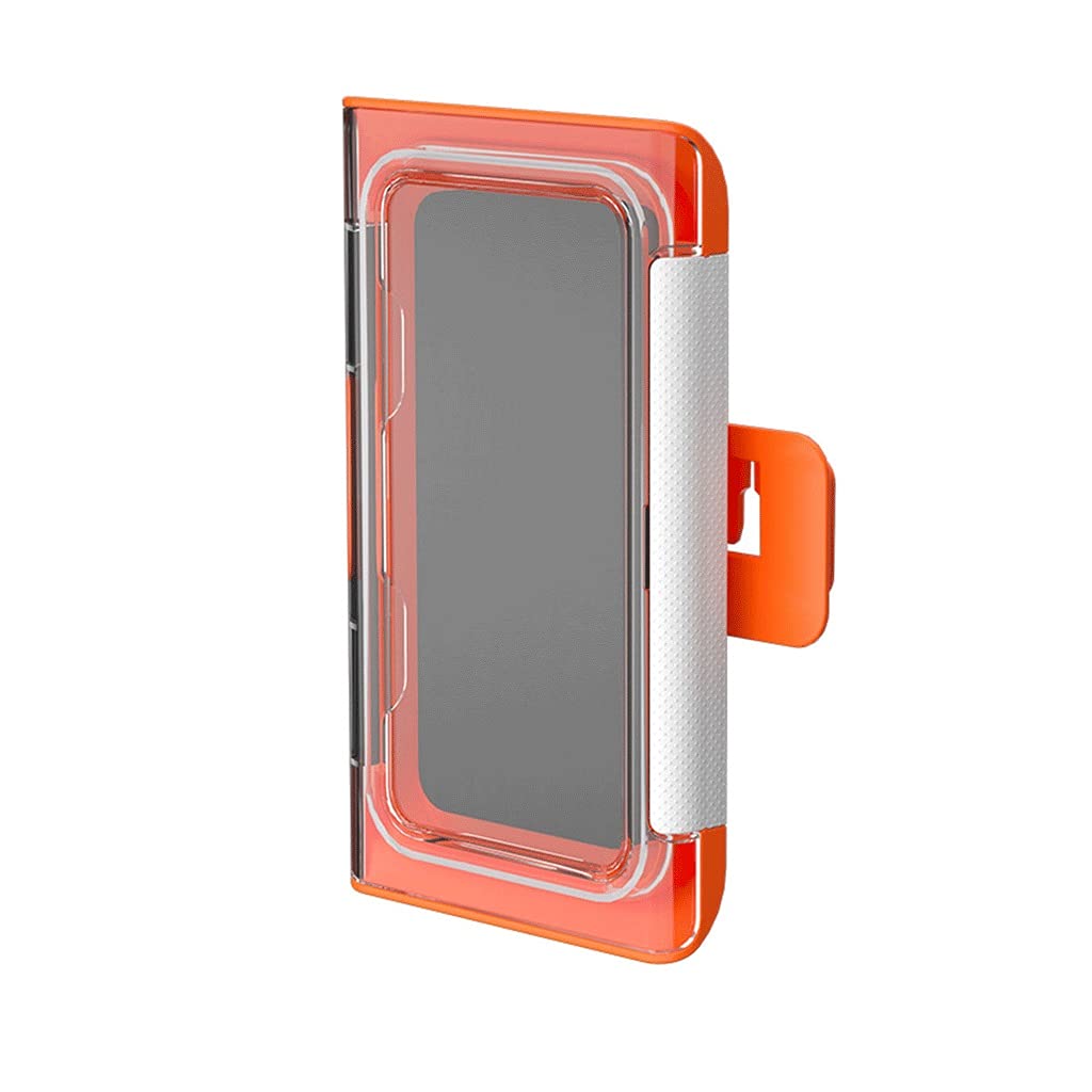 Waterproof Wall Mounted Tablet & Phone Holder - Self-Adhesive Shower Accessory for Bathroom (White) | Perfect for Shower, Kitchen & Bathroom Organization