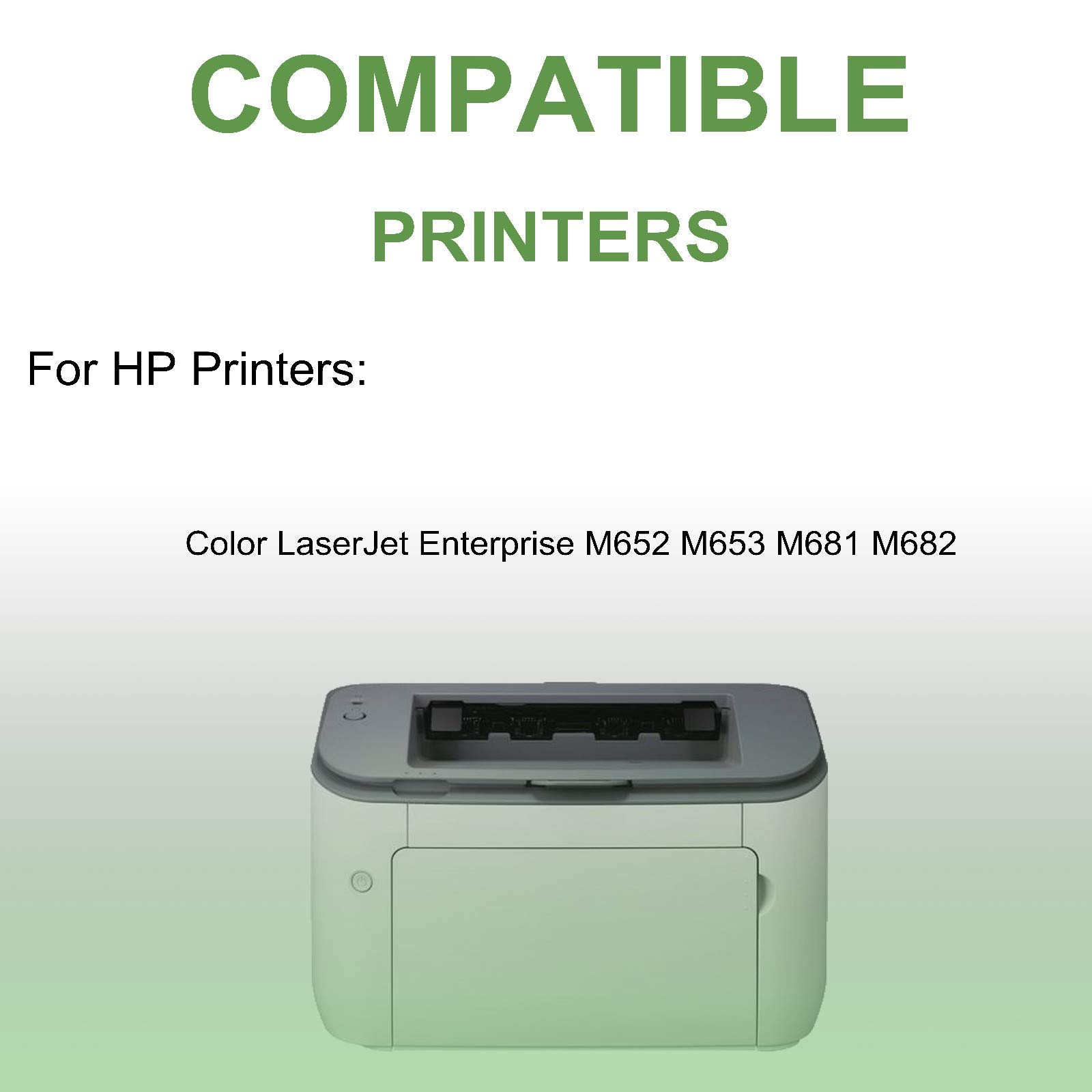 2 Pack High Yield CF453A Compatible Toner Cartridge (Magenta) for HP LaserJet Enterprise M652 M653 M681 M682 Printers - Office & Home Printing, Business Documents, Reports & Presentations