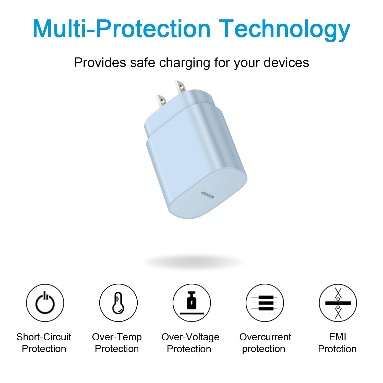 25W USB C Fast Charger with 6ft Cable - Super Fast Wall Charger for Galaxy S24/S23/S22/S21/S20 Ultra/S10/S9 & Note 20/10/9 - USB C Charging Block & Adapter - Perfect for Home, Office & Travel