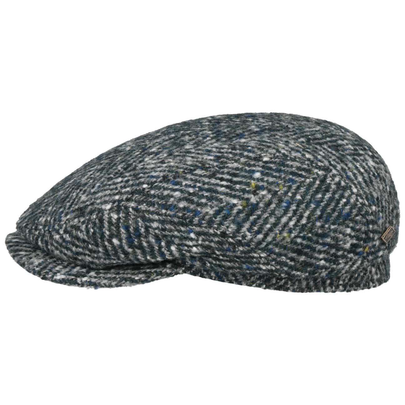 JJ Hats Men's Herringbone Virgin Wool Driver Cap - Classic Vintage Style for Outdoor Activities, Driving, and Casual Wear