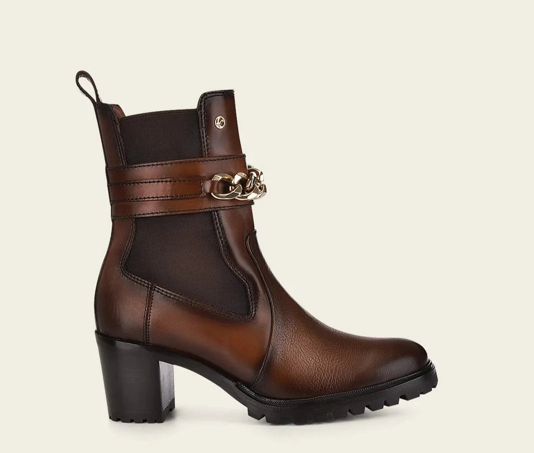 Women's Cuadra Honey Casual Fashion Deer Leather Ankle Boots - Stylish & Comfortable for Everyday Wear, Office, and Date Nights