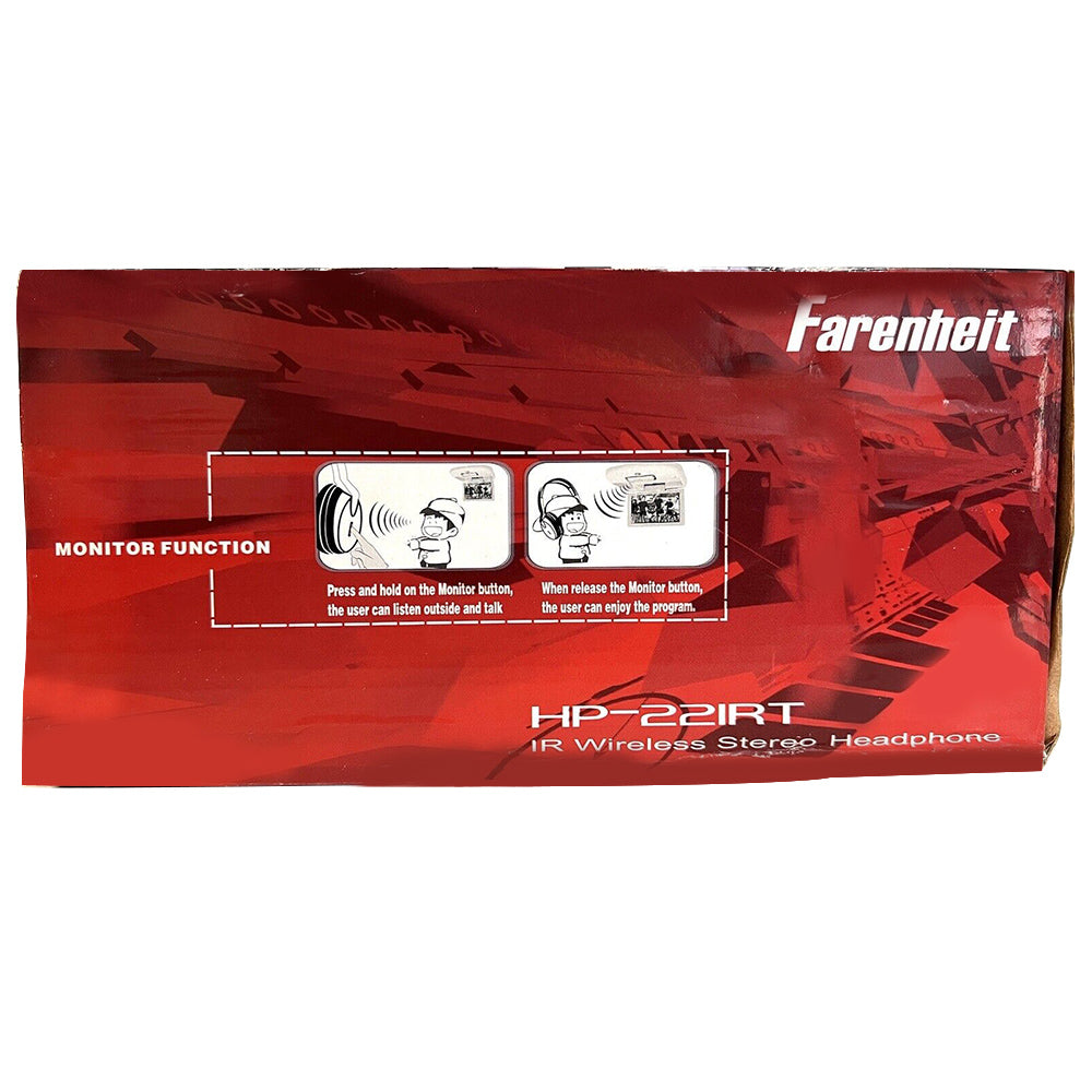 Power Acoustik HP 22IRT Single Channel Headphone Set - High-Quality Audio Headphones for DJs, Studio Recording & Gaming - Comfortable Over-Ear Design with Noise Isolation