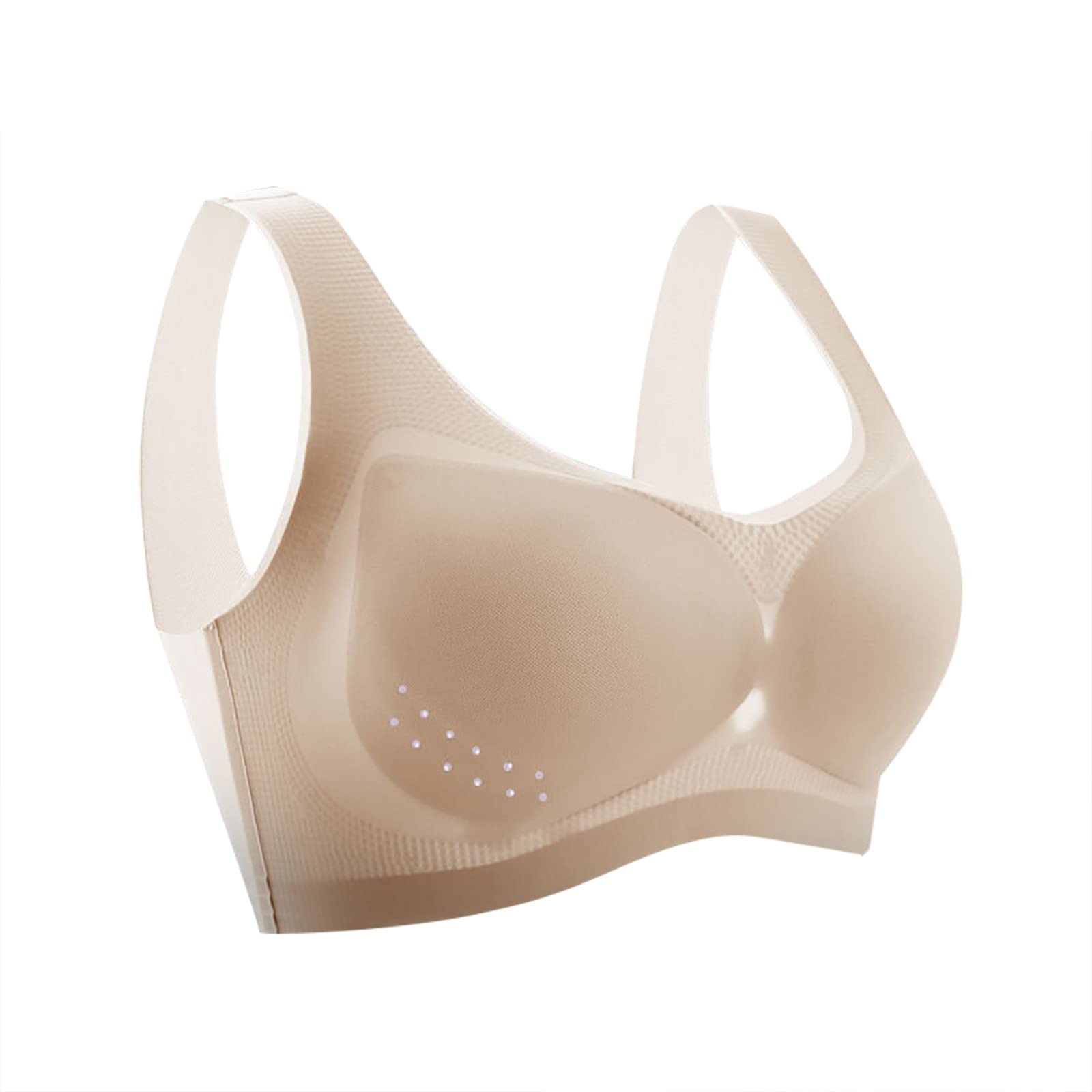 UoCefik Women's Seamless Ultra-Thin Ice Silk Bras with Removable Pads - Plus Size Comfortable Sports Bra for Running, Yoga & Workout - Perfect for Gym, Daily Wear & Active Lifestyle