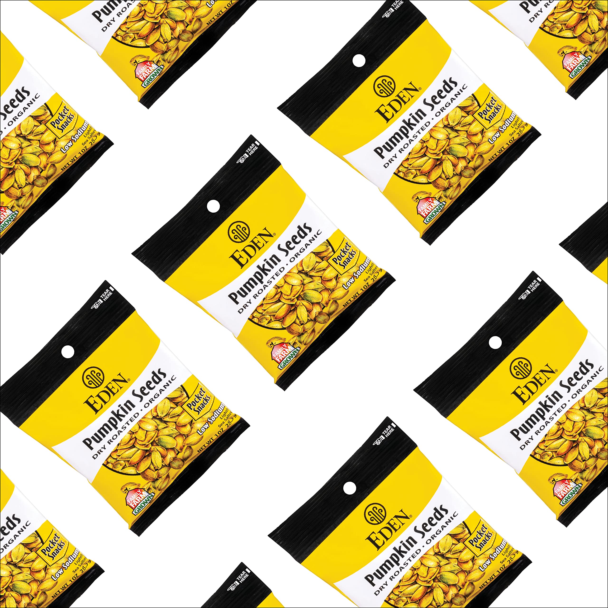 Organic Pumpkin Seeds Snacks - Dry Roasted, Lightly Salted, Hulled Pepitas - 1 oz (24-Pack) - Healthy On-the-Go Snack for Work, Hiking & Road Trips