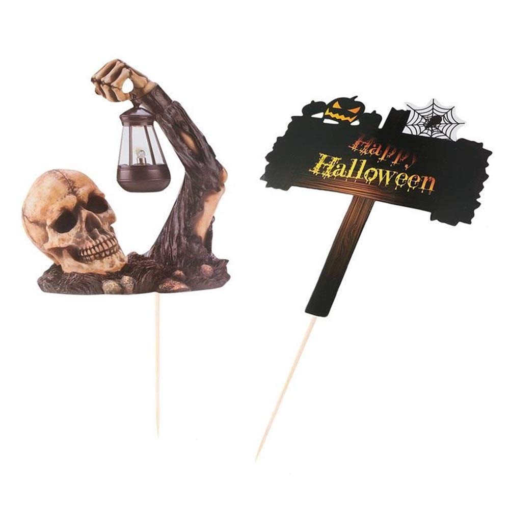 Halloween Cake Toppers Set - Spooky Cake Decorations for Baking, Cupcakes, and Party Desserts - Perfect for Halloween Parties, DIY Treats, and Themed Celebrations