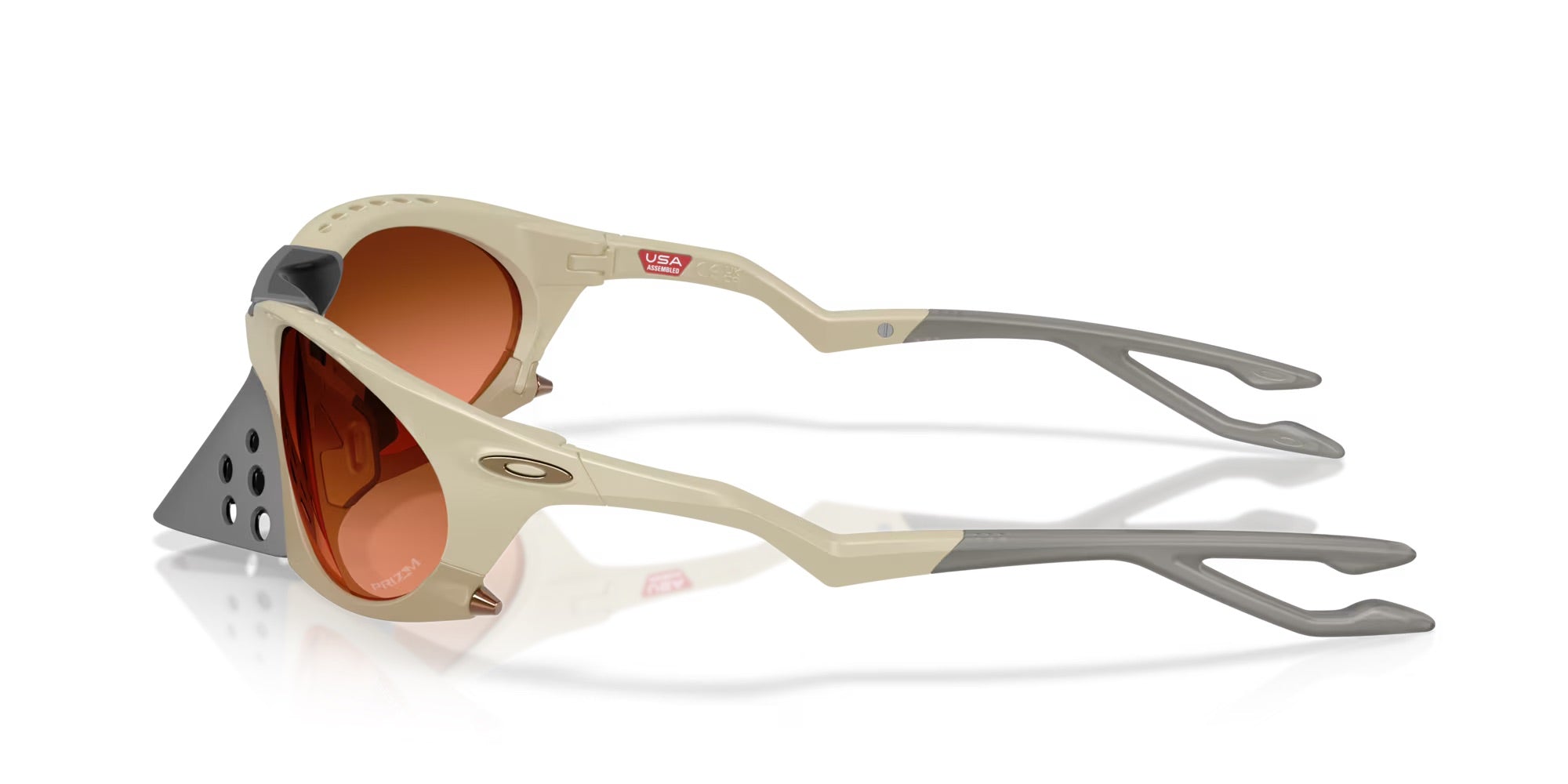 Oakley Plantaris Sunglasses Matte Sand with Prizm Brown Gradient Lenses - UV Protection for Outdoor Sports & Driving