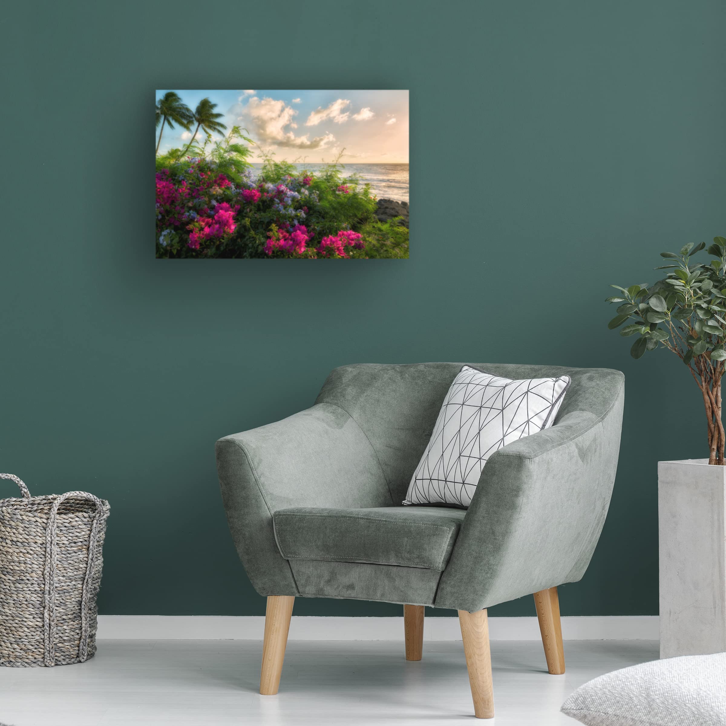 Trademark Fine Art 'Wild Flowers' Canvas Wall Art Print by Dennis Frates - Vibrant Floral Home Decor for Living Room, Bedroom & Office