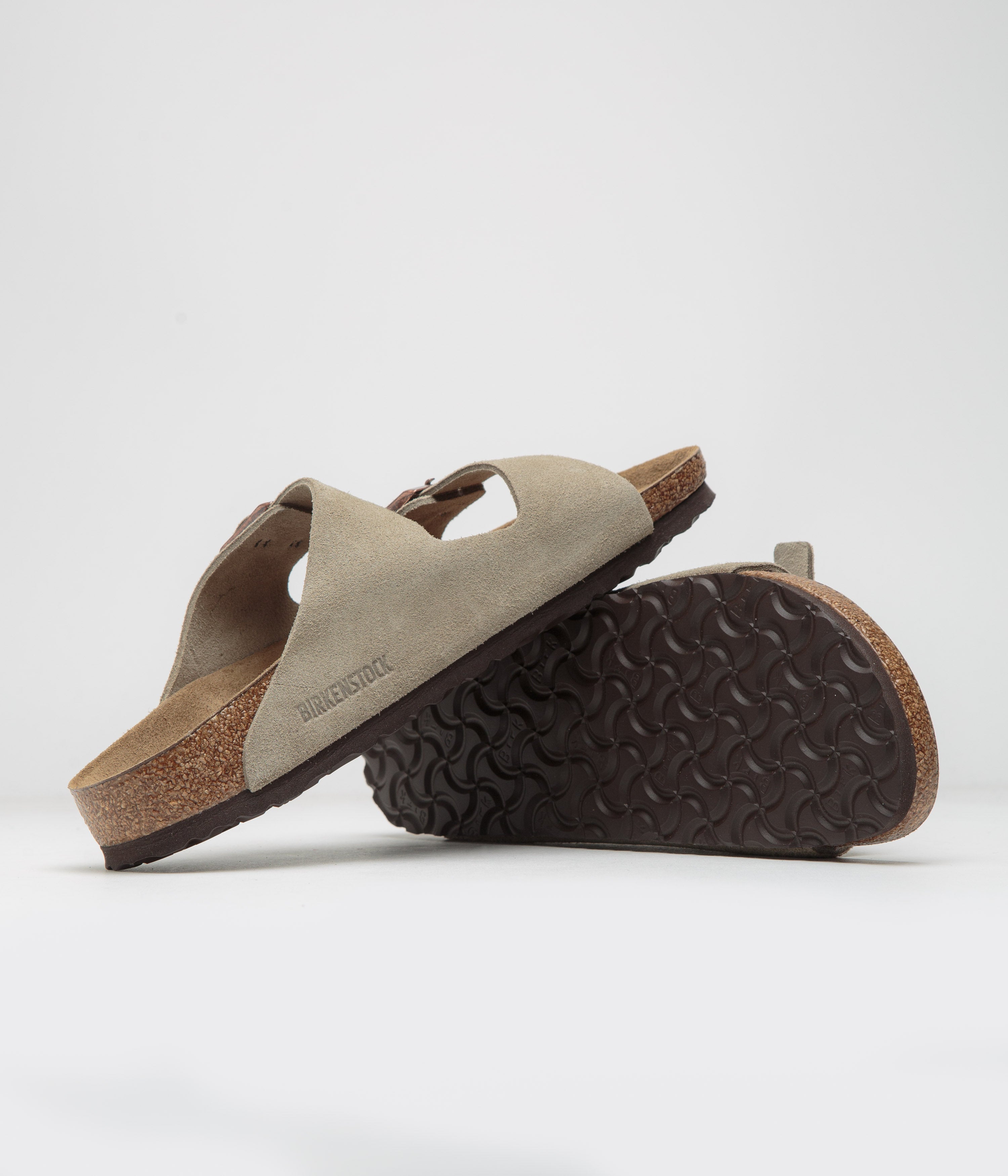 Birkenstock Arizona BS Narrow Sandals for Women - Comfortable Taupe Suede Footbed Sandals | Perfect for Casual Wear, Beach & Summer Outfits