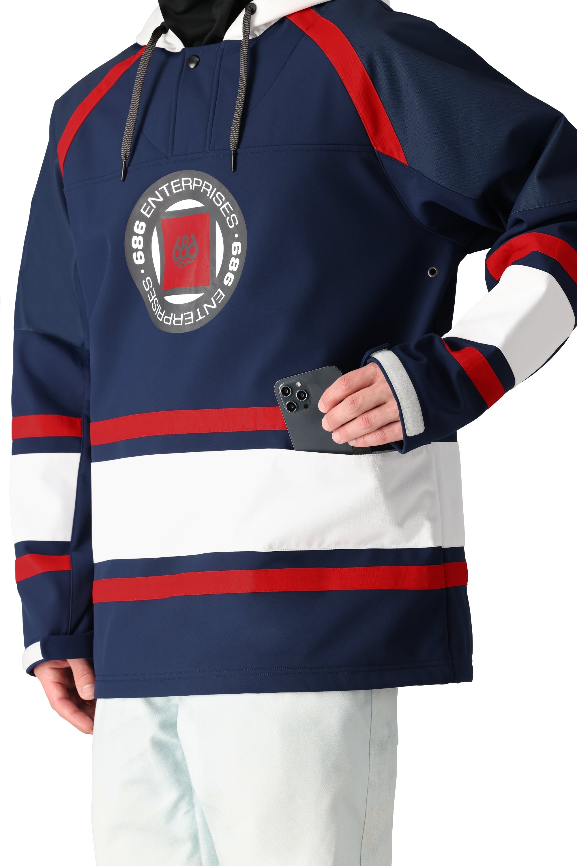 686 Waterproof Slapshot Hoody 2025 - Men's Winter Jacket with Windproof & Insulated Design for Skiing, Snowboarding & Outdoor Activities