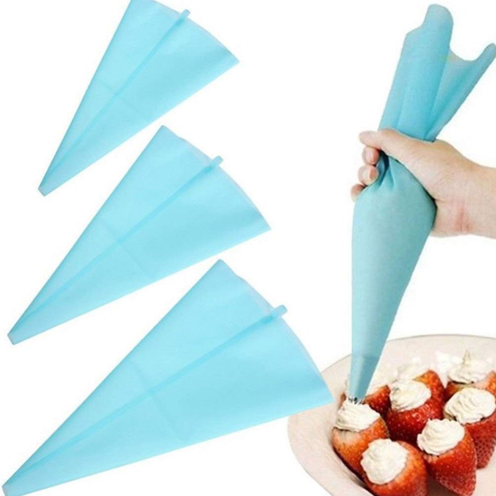 Hemoton 8-Piece Reusable Cake Decorating Bags Set - Icing Piping Bags, Frosting Bags & Pastry Tools for Cupcakes, Cakes, Cookies - Perfect for Birthday Parties, Wedding Cakes & Baking Decorations