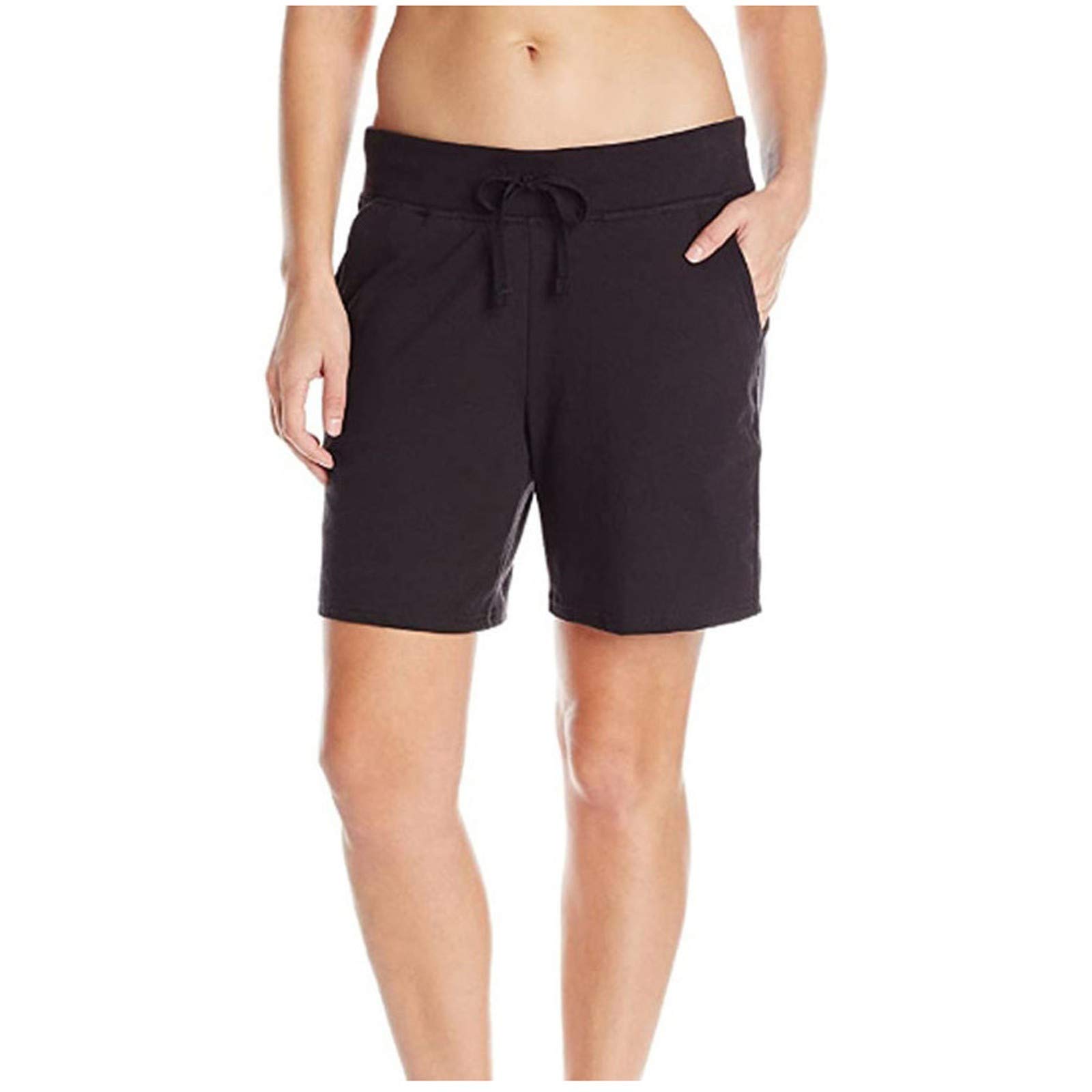 Women's Elastic Waist Running Shorts with Pockets - High Waist Compression Workout Shorts for Women - Gym, Yoga, Jogging & Casual Wear
