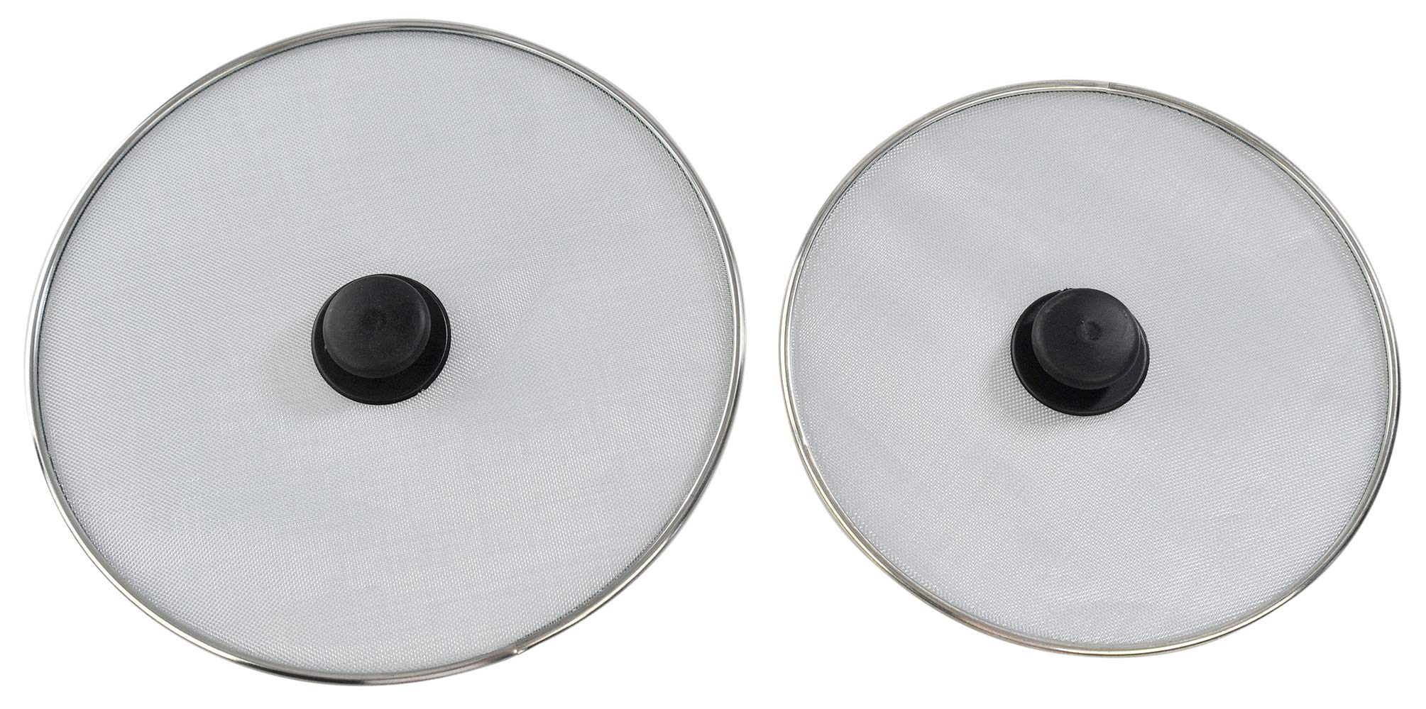 HOME-X Splatter Screen for Frying Pans - 2 Pack Stainless Steel Mesh Splash Guard (11.25