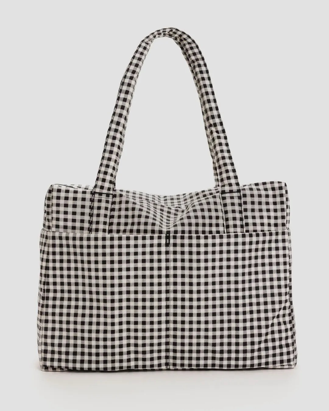 Cloud Carry On Luggage - Stylish Black & White Gingham Pattern Suitcase for Travel | Perfect for Weekend Getaways & Business Trips