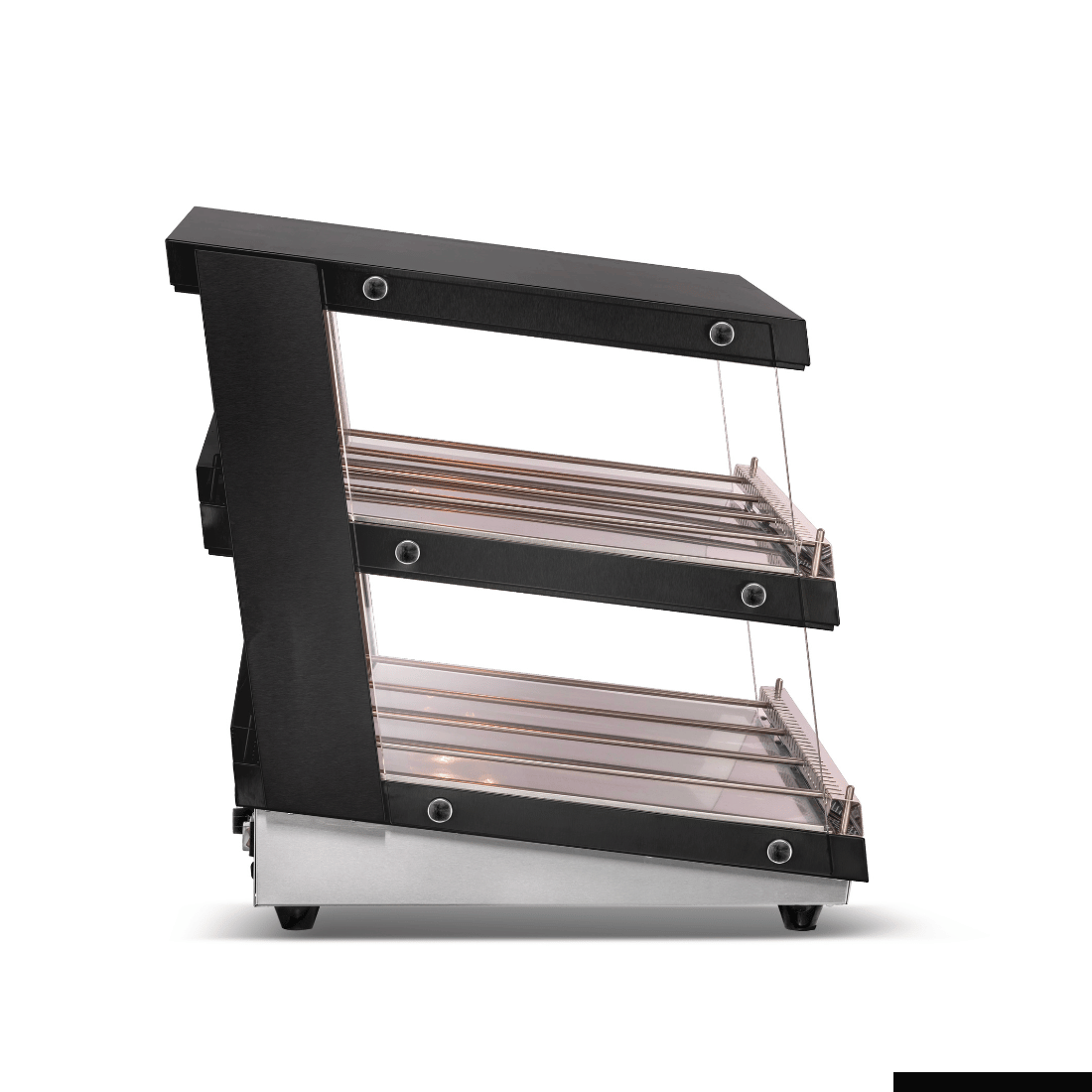Bonvue HWB2 102 Commercial Heated Display Cabinet - Premium Food Warmer for Restaurants, Bakeries & Cafes - Perfect for Keeping Pastries, Pizzas & Sandwiches Fresh