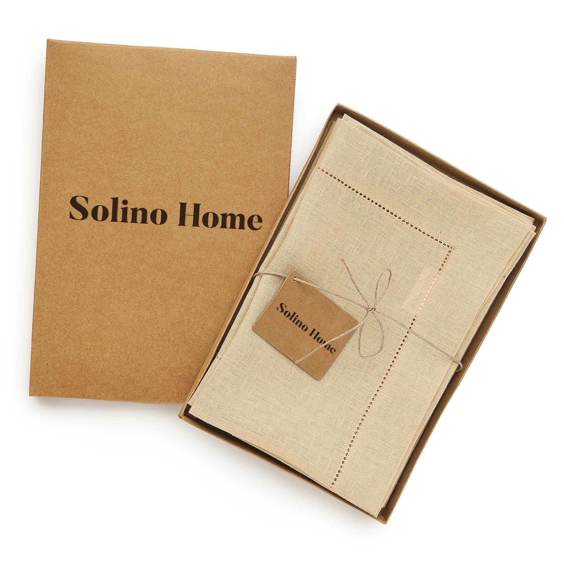 Premium Classic Hemstitch Napkins - 100% Cotton Linen Dinner Napkins for Formal Dining, Weddings & Special Occasions