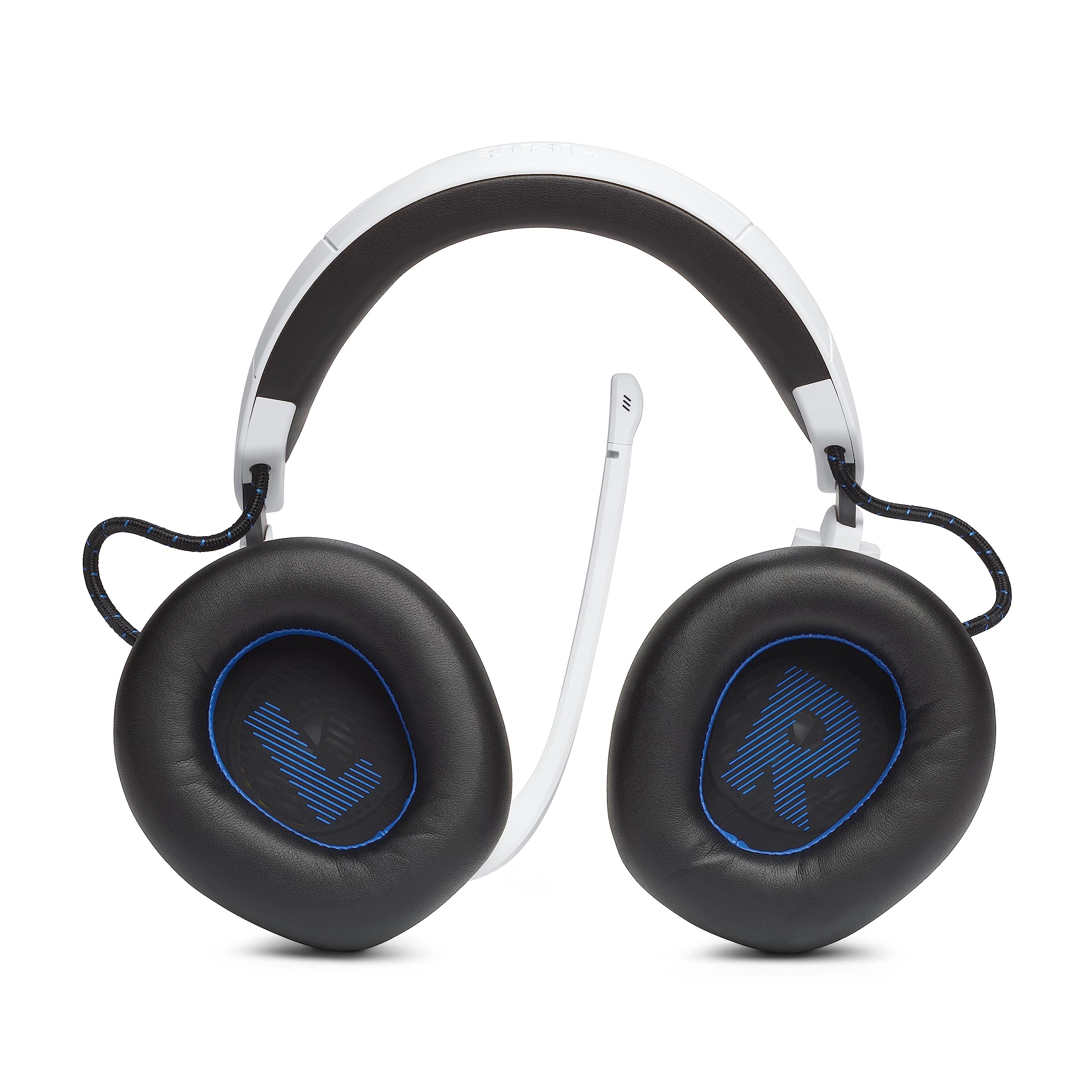 JBL Quantum 910P Wireless Bluetooth Gaming Headset with Microphone - Compatible with PlayStation, Xbox, PC & Mobile - 39-Hour Battery Life - White - Perfect for Competitive Gaming, Streaming & Long Gaming Sessions