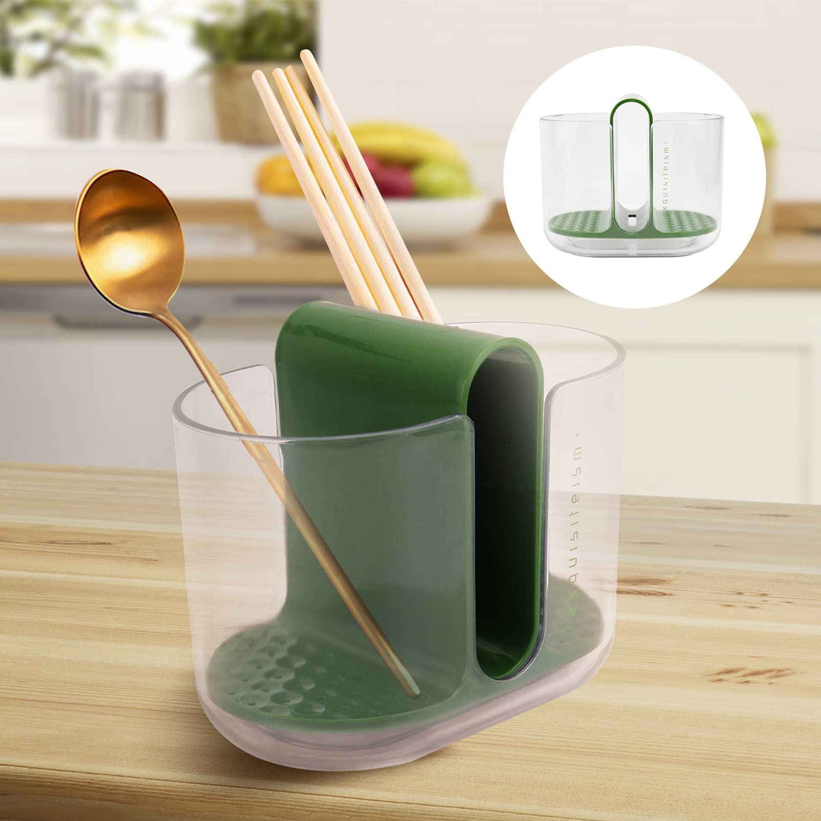 Hemoton 1-Piece Cutlery Storage Box - Kitchen & Bathroom Organizer for Utensils, Chopsticks, Spoons | Durable Tableware Container for Home, Restaurant & Office Use